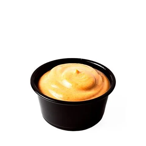 Sin Gluten Sauce en una tarrina negra